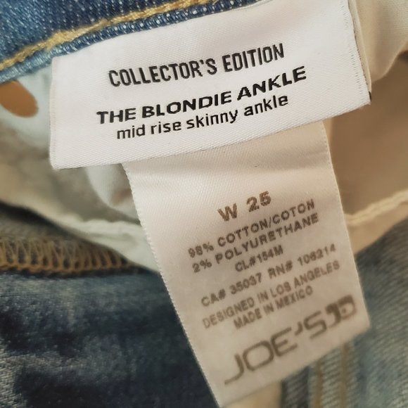 ANTHRO JOE'S Collector's Edition The Blondie Ankle Mid Rise Skinny Jeans - Picture 8 of 11